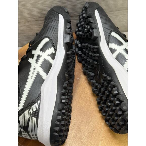 Asics Gel Lethal MP5 Shoes Black Silver P280Y Field Turf Men’s 11.5 main image 7